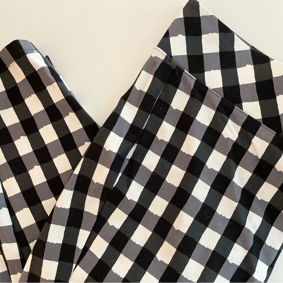 Betsey Johnson Black & White Plaid Pixie Pant - Picture 4 of 7